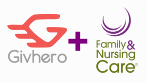 Give Hero and Family & Nursing Care Logos